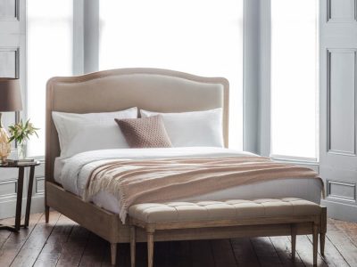 IM BR Bayeux Bed Frame - Cement Linen