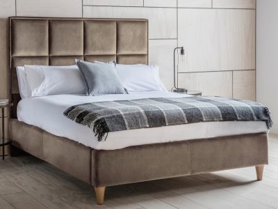 York 5' King Size Bedstead Brussels Taupe